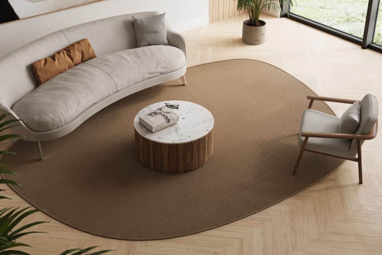 EarthSISAL™ | Madrone | Organic Shape: Obsidian