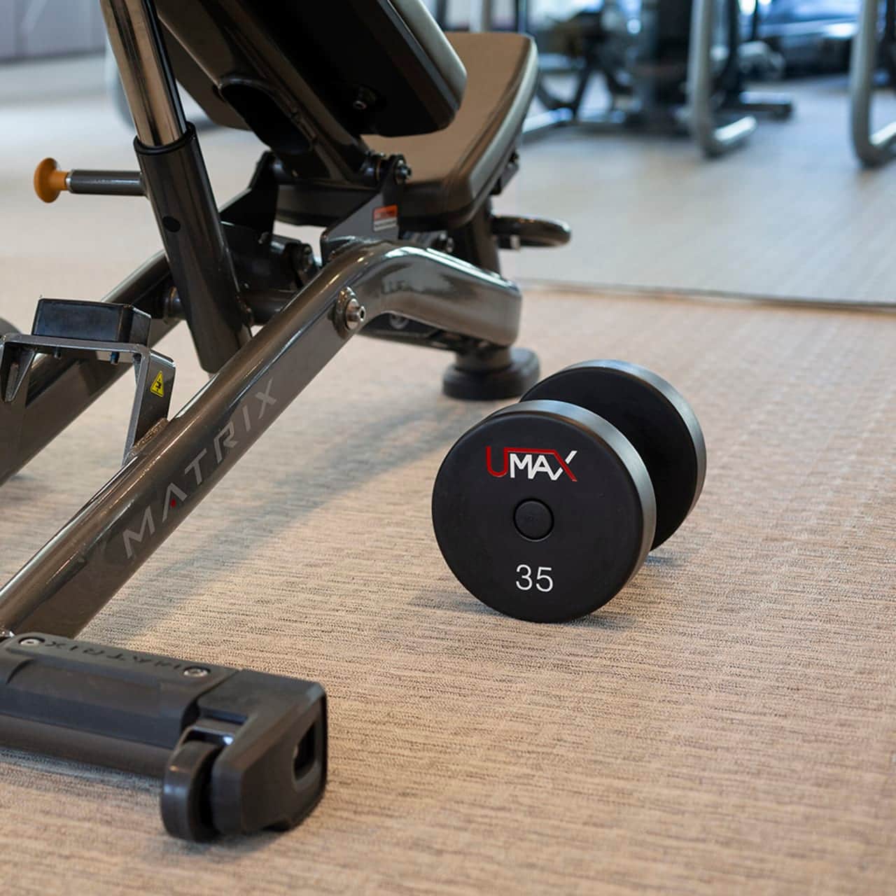 Wave Contract Grade Woven Vinyl in Exercise Gym