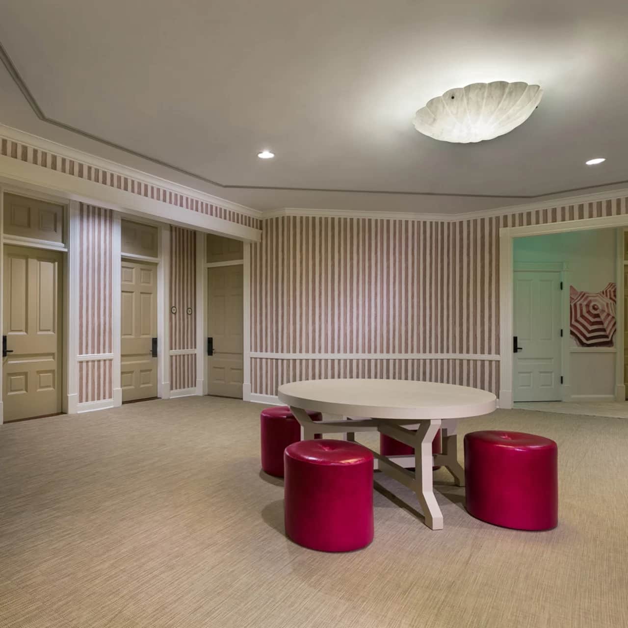 Tidepool Contract Grade Woven Vinyl Flooring in Hospitality Setting