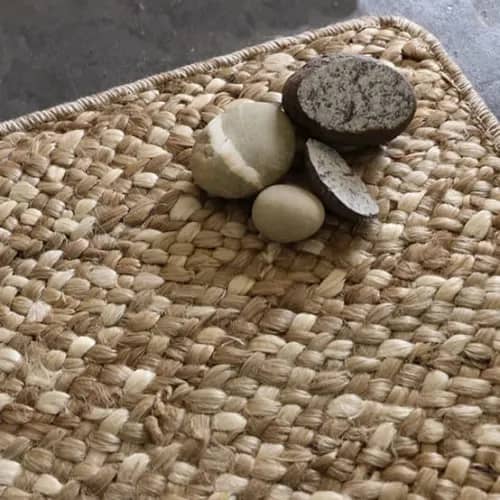 Detail of St Martin Amber jute rug