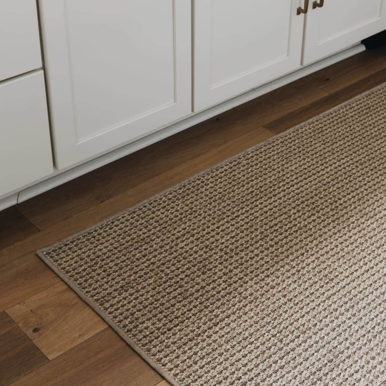 Rhine Driftwood sisal runner in kitchen
