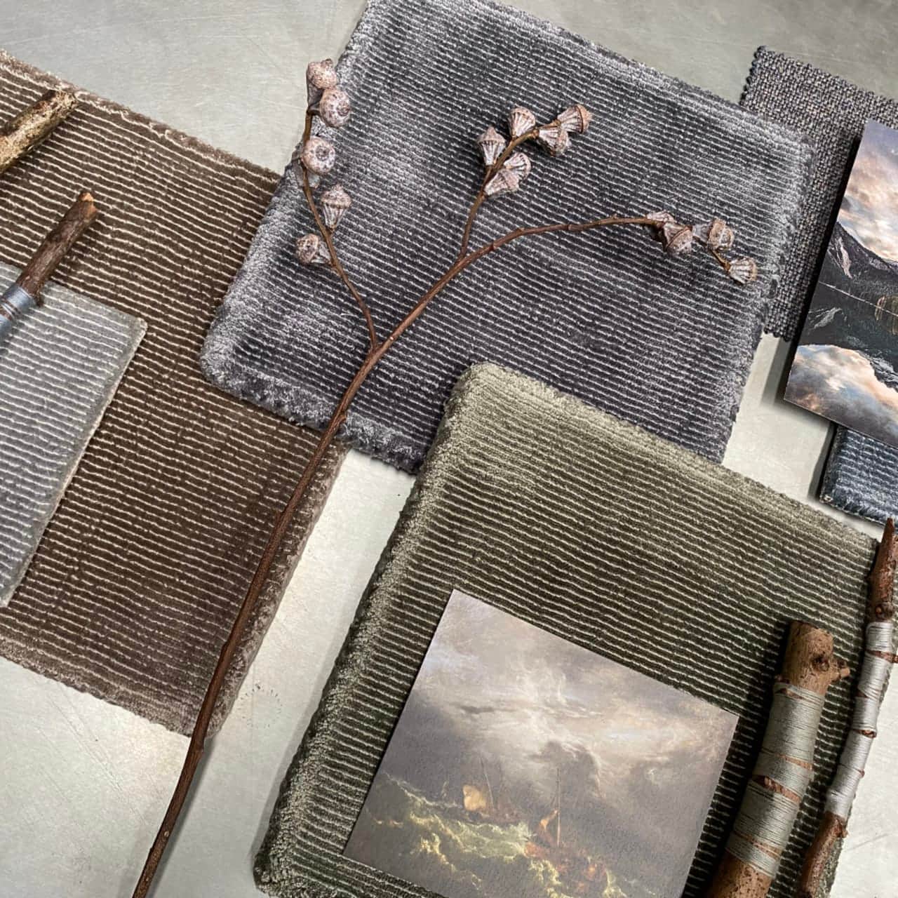 Seoni | Storm, Eucalyptus, Merlin, Lovat & Cornflower