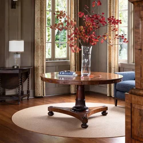 Langley | Honey | Circular Serged Area Rug
